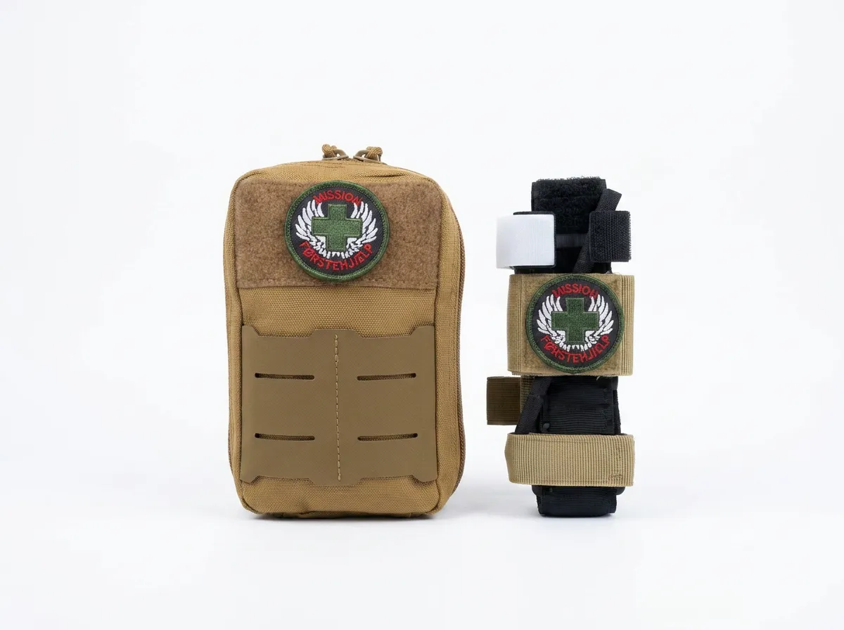 Taktisk Traumekit + Professionel Tourniquet (Combo-pakke).